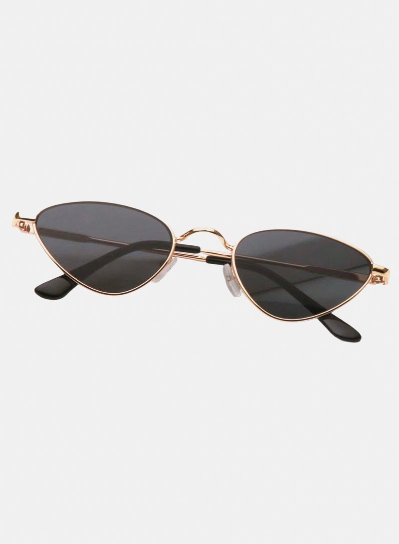 korico Zevra Black Gold Full Rim Browline Sunglasses - Image 1